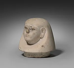 Canopic Jar with Lid (lid) by Unknown Artist