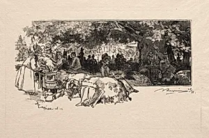Cantine de la Mère Pichard by Auguste Louis Lepère (French, 1849–1918)