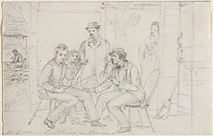 Catching a Tune by William Sidney Mount (American, 1807–1868)