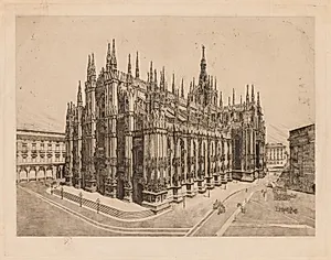 Cathedral, Milan by Otto H. Bacher (American, 1856–1909)