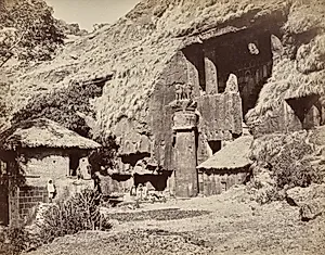 Caves of Karlie: No. 1, The Approach by William Johnson (British, active India, 1852–1868)