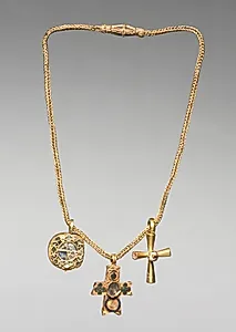 Chain with Pendant and Two Crosses by Unknown Artist