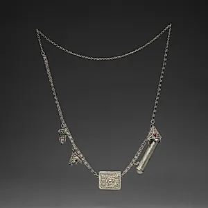 Chain with Two Charm Cases by Unknown Artist