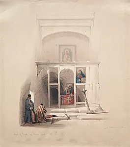 Chapel of Elijah on Mount Horeb by David Roberts (Scottish, 1796–1864)