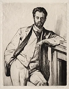 Charles Holden by Francis Dodd (British, 1874–1949)