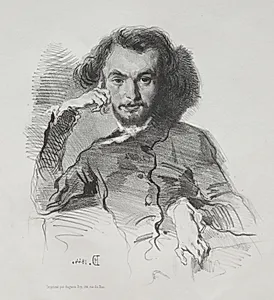 Charles Pierre Baudelaire by Émile Isidore Deroy (French, 1820–1846)