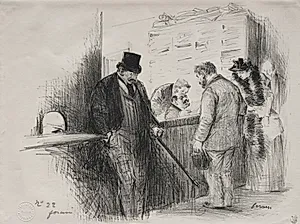 Chez l'Huissier by Jean Louis Forain (French, 1852–1931)