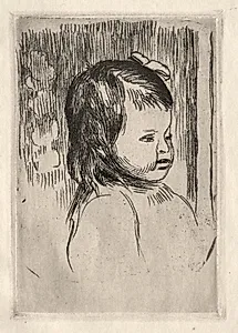Child's Bust, Turned to the Right by Pierre-Auguste Renoir (French, 1841–1919)