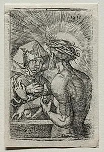 Christ and the Virgin by Hans Sebald Beham (German, 1500–1550)