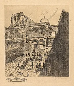 Church of the Holy Sepulchre, Jerusalem by Otto H. Bacher (American, 1856–1909)