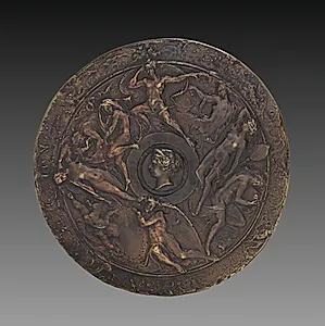 Circular Plaquette with Frieze of Mannerist Figures by Unknown Artist