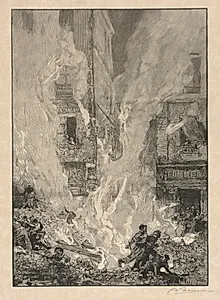 City Fire by Auguste Louis Lepère (French, 1849–1918)
