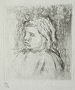 Claude Renoir, de trois-quarts à gauche by Pierre-Auguste Renoir (French, 1841–1919)