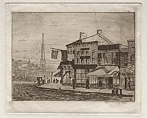 Cleveland, Woodland Avenue and Eagle Street by Otto H. Bacher (American, 1856–1909)
