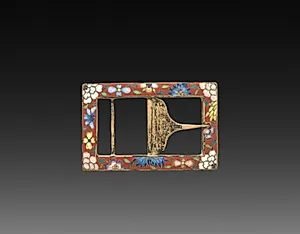 Cloisonne Belt Buckle by Unknown Artist