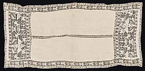 Cloth with Border of Crowned Double-Headed Eagles with Various Emblems, Birds, and Other Animals by Unknown Artist