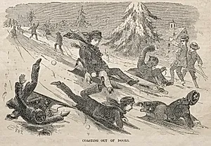 Coasting Out of Doors by Winslow Homer (American, 1836–1910)