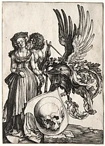 Coat of Arms with a Skull by Albrecht Dürer (German, 1471–1528)