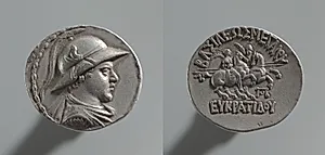 Coin of Eukratides I by Unknown Artist
