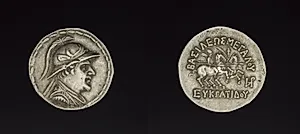 Coin of Eukratides I by Unknown Artist