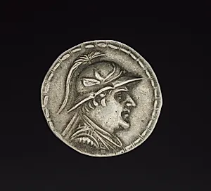 Coin of Eukratides I by Unknown Artist