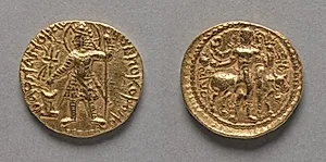 Coin of Kushan King Vasudeva I by Unknown Artist