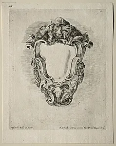 Collection of Various Caprices and New Designs of Cartouches and Ornaments:  No 12 by Stefano Della Bella (Italian, 1610–1664)