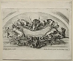 Collection of Various Caprices and New Designs of Cartouches and Ornaments:  No 13 by Stefano Della Bella (Italian, 1610–1664)