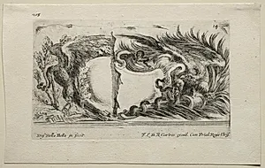 Collection of Various Caprices and New Designs of Cartouches and Ornaments:  No 14 by Stefano Della Bella (Italian, 1610–1664)