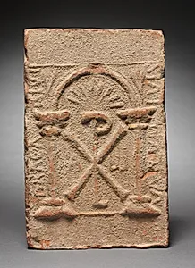 Columbarium Tomb Plaque with the Monogram of Christ by Unknown Artist