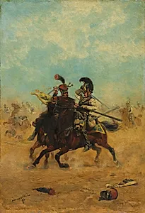 Combat for the Colors by Édouard Detaille (French, 1848–1912)