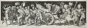 Combats and Triumphs by Etienne Delaune (French, 1518/19-c. 1583)