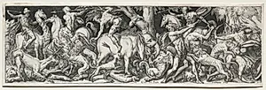 Combats and Triumphs by Etienne Delaune (French, 1518/19-c. 1583)