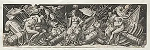 Combats and Triumphs No. 1 by Etienne Delaune (French, 1518/19-c. 1583)