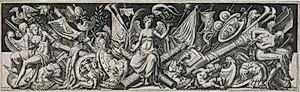 Combats and Triumphs No. 3 by Etienne Delaune (French, 1518/19-c. 1583)