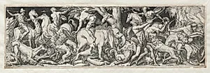 Combats and Triumphs No. 6 by Etienne Delaune (French, 1518/19-c. 1583)