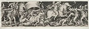 Combats and Triumphs No. 9 by Etienne Delaune (French, 1518/19-c. 1583)