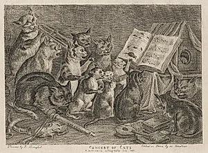 Concert of Cats by Rudolph Ackermann (British, 1764–1834)
