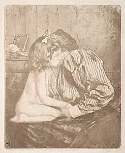 Confidences, from A New Sentimental Education by Charles Maurin (French, 1856–1914)