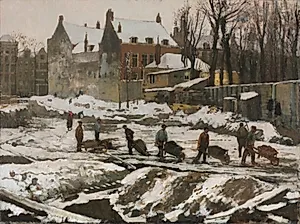 Construction Site in Amsterdam by George Hendrik Breitner (Dutch, 1857–1923)