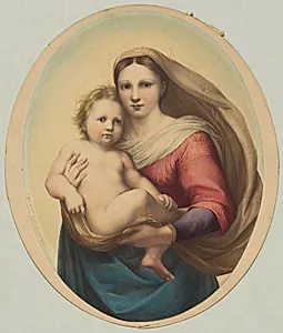 Copy after Raphael's Sistine Madonna by Rudolph Geudtner (German, 1811–1892)