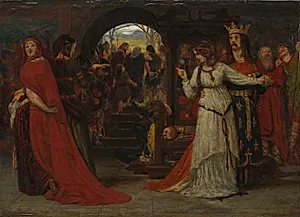 Cordelia Parting from her Sisters by Ford Madox Brown (British, 1821–1893)