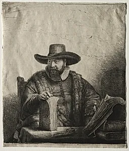 Cornelis Claesz Anslo, Mennonite Preacher by Rembrandt van Rijn (Dutch, 1606–1669)
