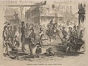 Corner Winter, Washington and Summer Streets, Boston by Winslow Homer (American, 1836–1910)