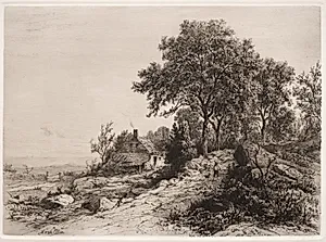 Cottage by the Sea by Hendrik Dirk Kruseman van Elten (American, 1829–1904)