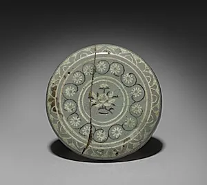 Cover with Chrysanthemum and Scroll Design by Unknown Artist