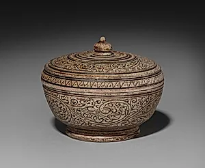 Covered Jar, Sawankhalok ware by Unknown Artist