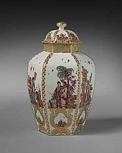 Covered Vase by Meissen Porcelain Factory (German, est. c. 1710)