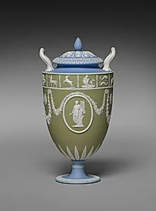 Covered Vase (one of a pair)