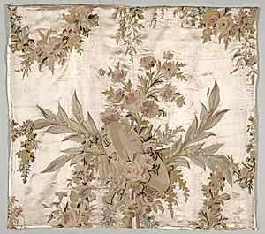 Coverlet Fragment by Philippe de Lasalle (French, 1723–1805)